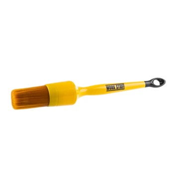 Хімостійкий м'який пензель для зовнішнього миття та салону Work Stuff Detailing Brush Albino Orange 30 mm, Оранжевый