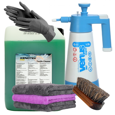 Професійний набір для хімчистки автомобіля Kenotek Textile Cleaner 10 л