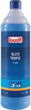 G483 Blitz Tropic, нейтральний універсальний очищувач, з приємним ароматом 1 літр Buzil G483-0001RA, 1 л