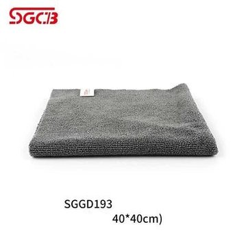 Микрофибра без оверлока серая 40 х 40 cm SGCB Microfiber Towel Grey 320 г/м2.