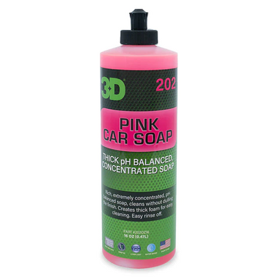 Шампунь для ручної мийки, з нейтральним pH 3D Pink Car Soap PH Balanced 500 мл