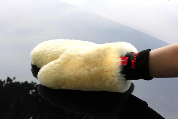 Рукавиця для миття Maxshine Lambswool Wash Mitt - Premium (8011003)