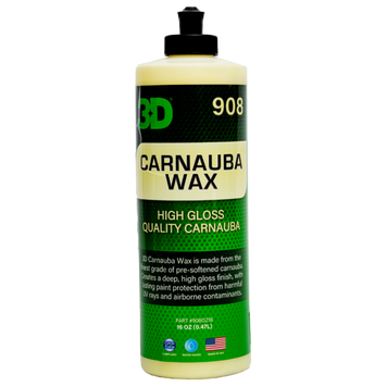 Жидкий воск 3D Carnauba Wax 500 мл. Для глубокого блеска и защиты