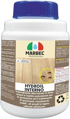 Быстросохнущая масляно-восковая пропитка HYDROIL INTERNO Marbec 1 кг