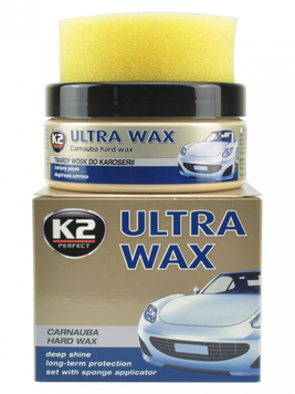 Паста для полировки с воском, с губкой K2 ULTRA WAX 250 мл (K073)