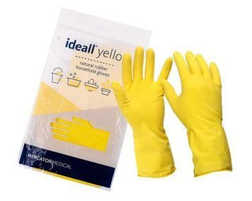 Перчатки хозяйственные Ideall Yellow Household (1 пара/уп)