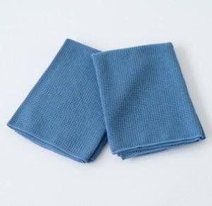 MICROFASER-WAFFELTUCH BLAU - вафельная микроволоконная салфетка, синяя (набор 2шт)
