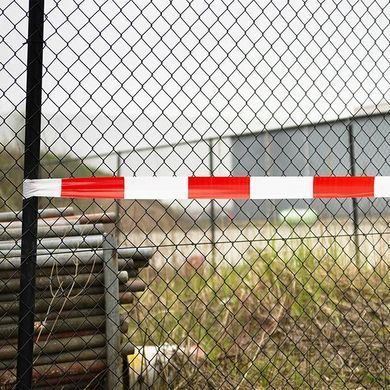 Барьерная лента HPX Barrier Tape для ограждения территорий 50 мм х 100 м Бело-красная