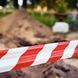 Барьерная лента HPX Barrier Tape для ограждения территорий 50 мм х 100 м Бело-красная