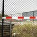 Барьерная лента HPX Barrier Tape для ограждения территорий 50 мм х 100 м Бело-красная