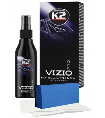 Очисник скла K2 Nuta Pro 1 л та антидощ в комплекті з аплікатором і мікрофіброю професійний Vizio Pro 150 мл