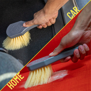 Щітка для чистки килимових покриттів, тканинної оббивки Stiff Heavy Duty Carpet & Interior Brush, Жовтий