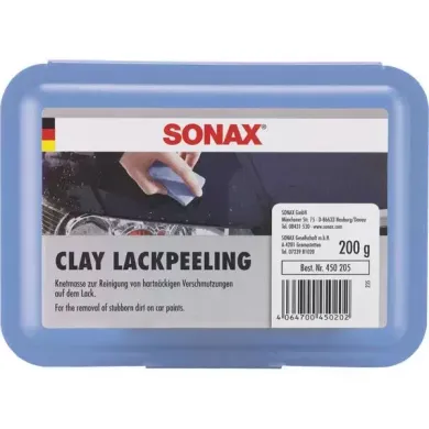 Синяя глина для очистки лакокрасочных поверхностей и стекла 200 г SONAX Clay (450205)