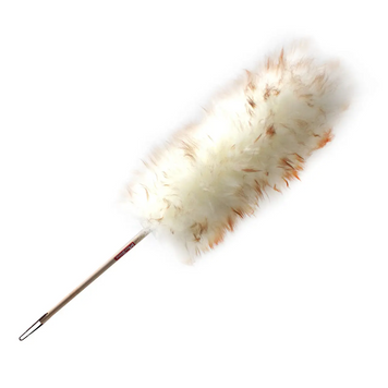 Щітка з лами для видалення пилу &mdash; MaxShine Lambswool Duster жовтий (704605), Черный