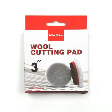 Полірувальний круг вовняний &mdash; MaxShine Wool Cutting Pad 75 мм. (2064075R)