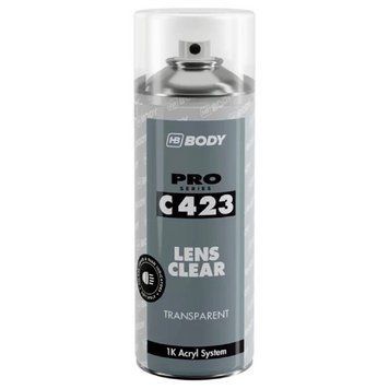 Защитный лак спрей для фар прозрачный Body C423 Lens Clear 400мл