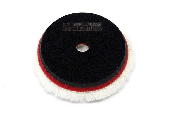 Полировальный круг шерстяной - MaxShine Wool Cutting Pad 125 мм. красный (2064125B)