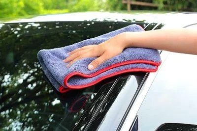Рушник микрофибровое - MaxShine Microfiber Towel 40x60 див. 600 gsm сіро-червоний (1014060G)