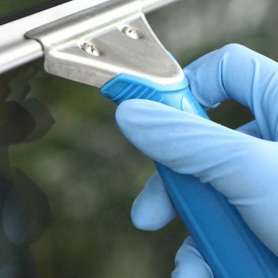 Згін для миття вікон 45 см зі змінною резинкою, Блакитний
