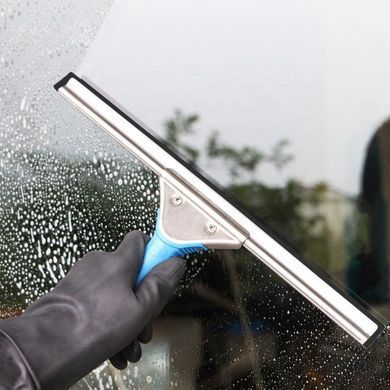 Згін для миття вікон 45 см зі змінною резинкою, Блакитний