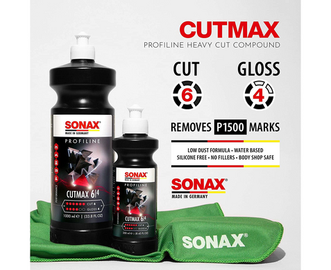 Полірувальна паста для кузова автомобіля 1 л SONAX PROFILINE CutMax 6-4