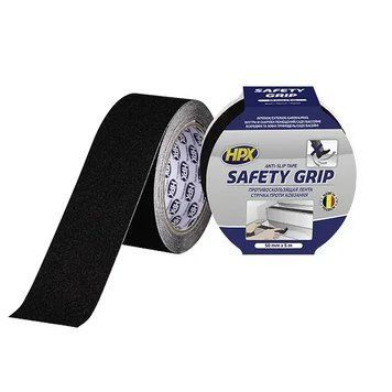 HPX SAFETY GRIP - 50мм x 5м, черная самоклеющаяся лента против скольжения