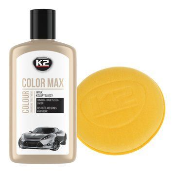 Полироль восковой для кузова K2 Color Max белый 250 мл