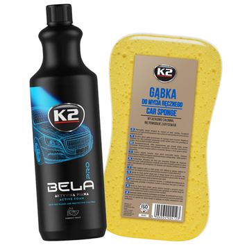 Активная пена для мытья K2 Bela PRO Энергия фруктов 1 л + Губка для мойки