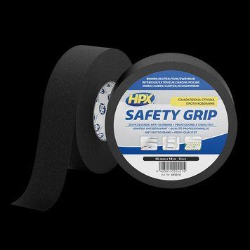 Черная самоклеящаяся лента против скольжения, HPX SAFETY GRIP - 50мм x 18м