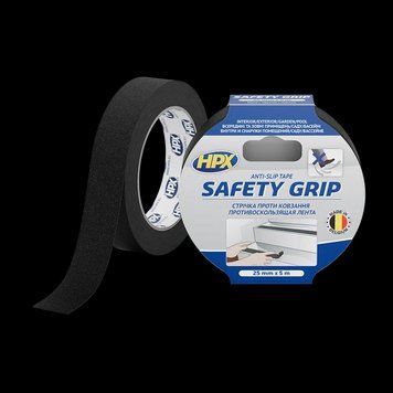 Черная самоклеящаяся лента против скольжения, HPX SAFETY GRIP - 25мм х 5м