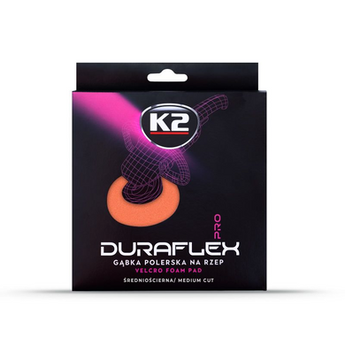 Круг для полировки DURAFLEX средний оранжевый 150*25 мм на липучке K2 (L612) Польша