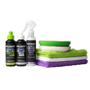 Набор для удаления царапин и полировки авто Cartec Refinish Startpakket 150 мл (3000/9000 + Hybrid Wax)