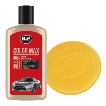 Полироль восковой для кузова K2 Color Max красный 250 мл