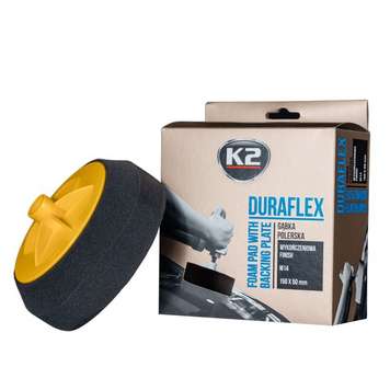 Круг полировальный финишный K2 Duraflex на липучке черный 150 мм х 50 мм