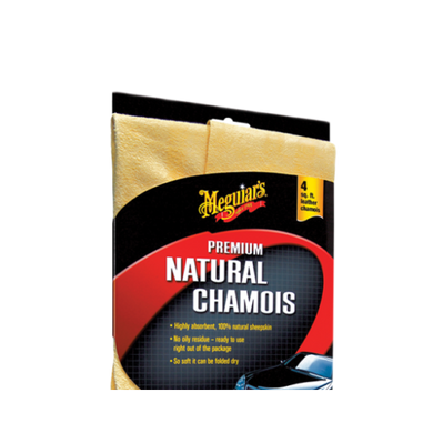 Рушник натуральний замшевий Meguiars X2100 Premium Natural Chamois, 16x2x25 см