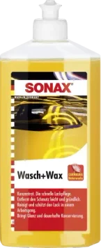 Шампунь для миття автомобіля з воском 500 мл SONAX Wasch+Wax (313200)