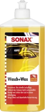 Шампунь для миття автомобіля з воском 500 мл SONAX Wasch+Wax (313200)