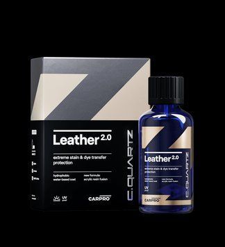 Керамическое защитное покрытие для кожи CARPRO CQuartz Leather 2.0 50 ml, 24 мес