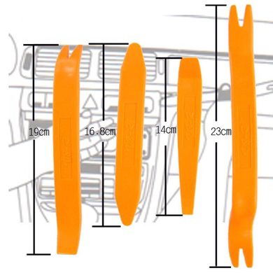Набор инструментов для снятия обшивки салона автомобиля 4шт
