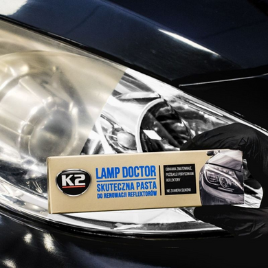 Паста для полірування фар K2 Lamp Doctor 60 мл + 2 аплікатора