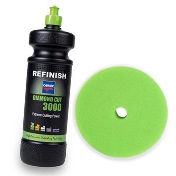 Полировальная паста для авто - Cartec Diamond Cut 3000 REFINISH 1л. + подарок круг полировальный